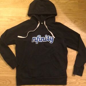 Nfinity Black with Blue Letters Hoodid